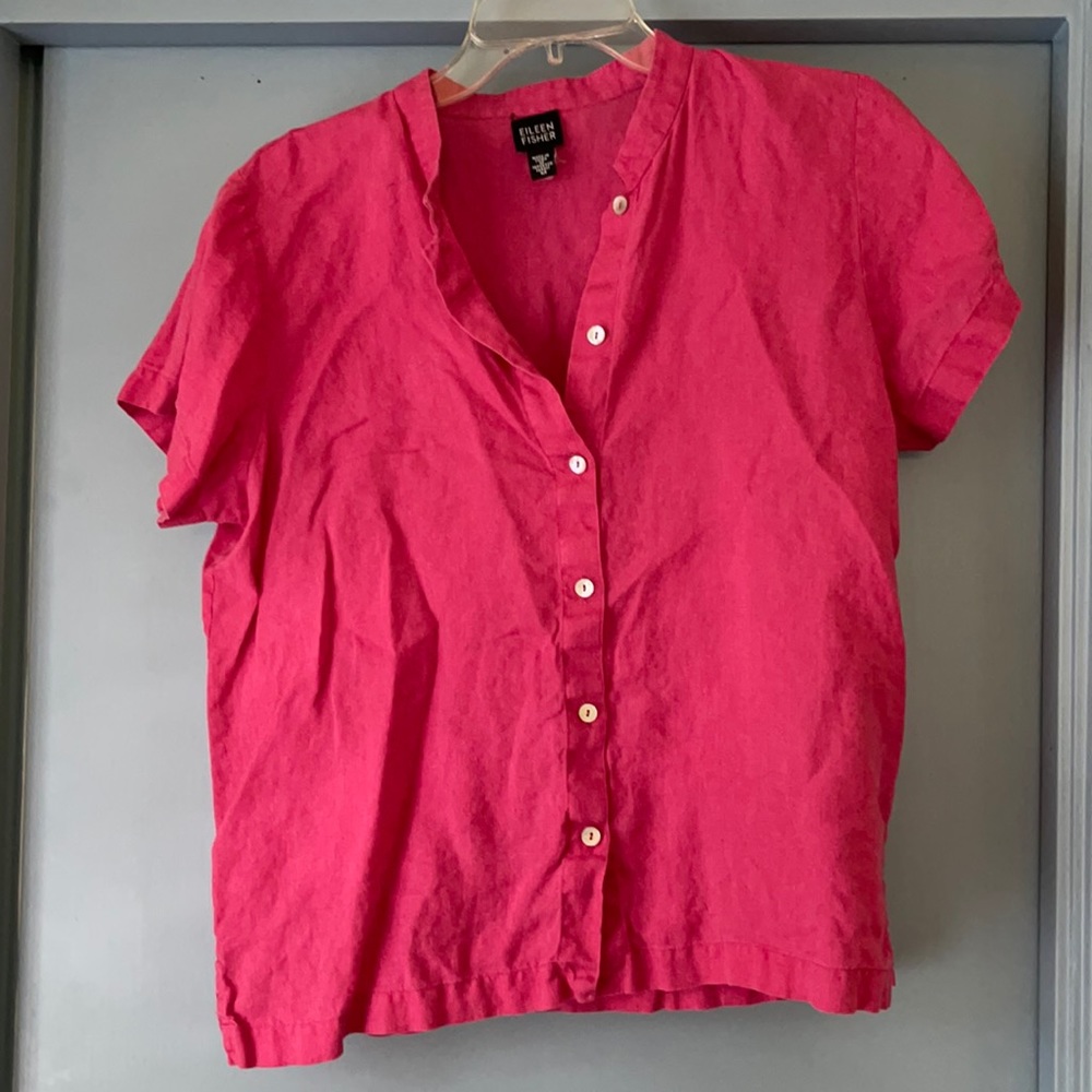 Eileen Fisher Linen Top M